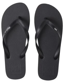 RVCA ALL THE WAY FLIP FLOPS FOR MAN BLACK