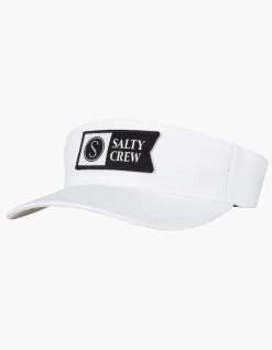 SALTY CREW ALPHA WHITE VISOR