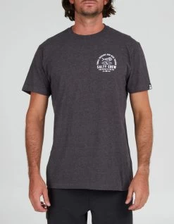 SALTY CREW LATERAL LINE STANDARD TEE CHARCOAL HEATHER