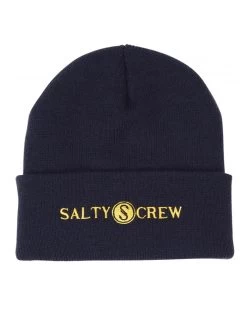 SALTY CREW RAILED BEANIE NAVY