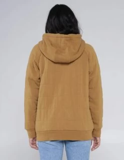 SALTY CREW SEEKING SHERPA HOODY WORKWEAR BROWN -Freedom Wave Shop salty crew seeking sherpa hoody workwear brown 1