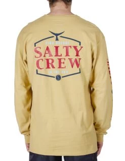SALTY CREW SKIPJACK PREMIUM LONG SLEEVE CAMEL -Freedom Wave Shop salty crew skipjack premium maglia maniche lunghe camel 1