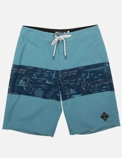 SALTY CREW TOPWATER BOARDSHORTS 21" NAVY AQUA