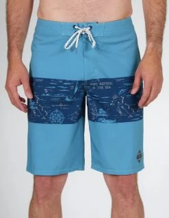 SALTY CREW TOPWATER BOARDSHORTS 21" NAVY AQUA -Freedom Wave Shop salty crew topwater boardshorts 21 navy aqua 1