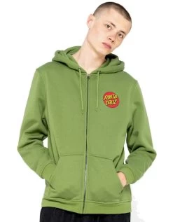 SANTA CRUZ CLASSIC DOT ZIP HOOD DILL GREEN