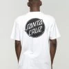 SANTA CRUZ CONTRA DOT MONO T-SHIRT WHITE