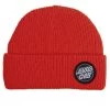 SANTA CRUZ OUTLINE DOT BEANIE RED