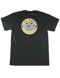 SEX WAX T-SHIRT FADE BLACK -Freedom Wave Shop sex wax t shirt fade black 1