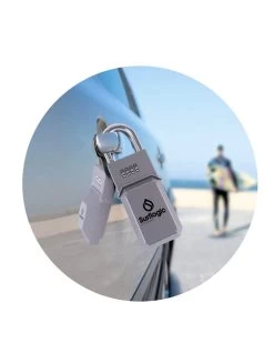 SURFLOGIC SURF LOGIC KEY SECURITY SILVER -Freedom Wave Shop surflogic key security lucchetto porta chiavi silver 1