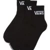 VANS CLASSIC HALF CREW SOCKS 3 PAIRS BLACK
