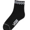 VANS PEEK-A-CHECK CREW SOCKS BLACK