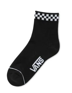 VANS PEEK-A-CHECK CREW SOCKS BLACK