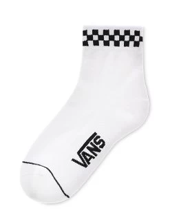 VANS PEEK-A-CHECK CREW SOCKS WHITE