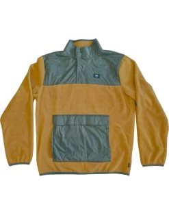 VANS MAMMOTH PULLOVER BROWN GREEN -Freedom Wave Shop vans felpa mammoth brown green 1