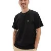 VANS LEFT CHEST LOGO T-SHIRT BLACK EVEN