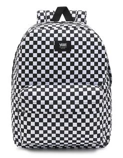 VANS OLD SKOOL CHECK BACKPACK WHITE BLACK