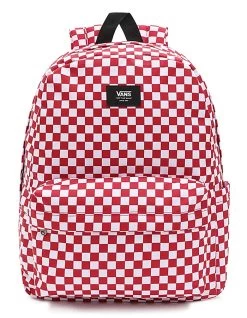 VANS OLD SKOOL CHECK BACKPACK WHITE RED