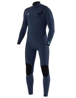 VISSLA 7 SEAS 4/3 FULL SUIT CHEST ZIP MIDNIGHT