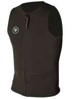 VISSLA FRONT ZIP VEST 2MM BLACK