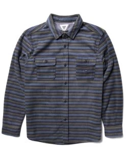 VISSLA ECO-ZY LS POLAR FLANNEL PHANTOM