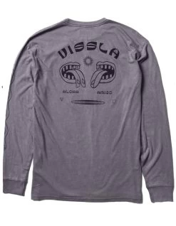 VISSLA TWIN AMIGOS LONG SLEEVE TEE DUSTY LILAC
