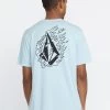 VOLCOM FIREFIGHT SHORT SLEEVE TEE MISTY BLUE