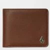 VOLCOM SLIM STONE S WALLET BROWN