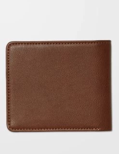 VOLCOM SLIM STONE S WALLET BROWN -Freedom Wave Shop volcom slim stone s portafoglio brown 2