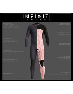 XCEL 4/3 INFINITI X2 FULL WETSUIT LIMITED RADIANT REBOUND -Freedom Wave Shop xcel infiniti 4 3 limited radiant muta intera 2019 20 1
